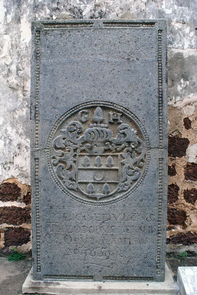 Grave in church — Stock Photo, Image