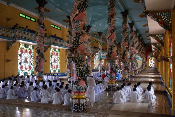 Tempel och munkar — Stockfoto
