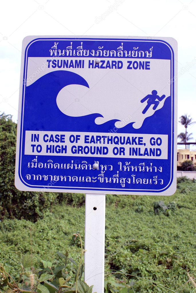 Tsunamy hazard zone, south Thailand