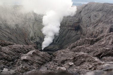 Inside crater Bromo clipart