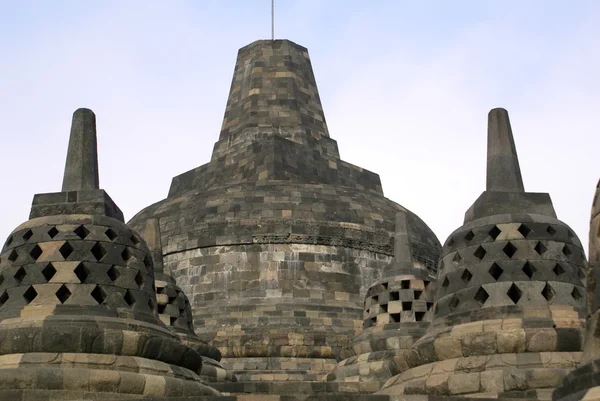 Büyük ve küçük stupas — Stok fotoğraf
