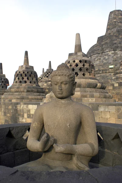 Buddha and stupas — Stock Photo, Image