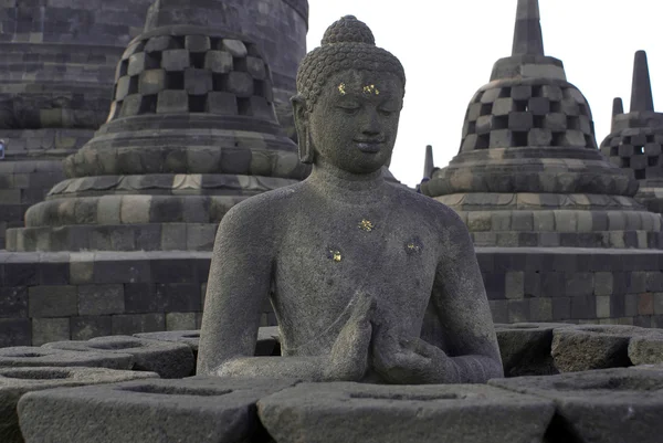 Buddha och stupas — Stockfoto