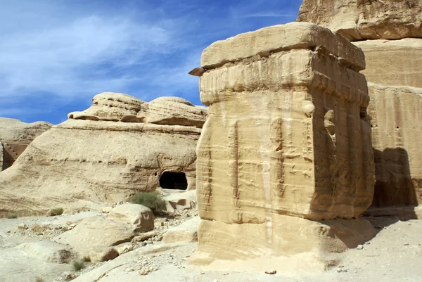 Tumba de roca en Petra — Foto de Stock