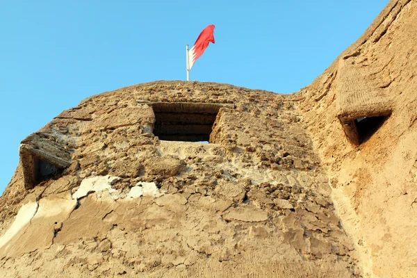 Flaga i fort — Zdjęcie stockowe
