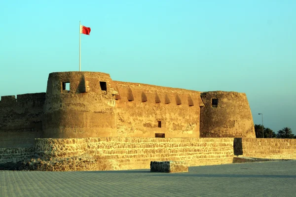 Gün batımı ve arad fort — Stok fotoğraf