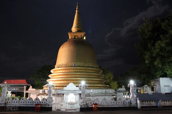 stock image Golen stupa at night