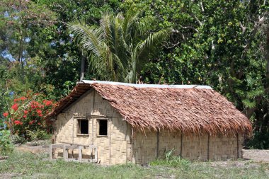 Hut and trees clipart