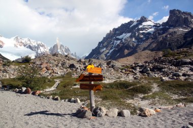 Hiking in El Chalten area clipart