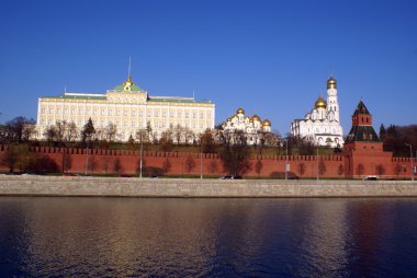 Kremlin red walls and palace