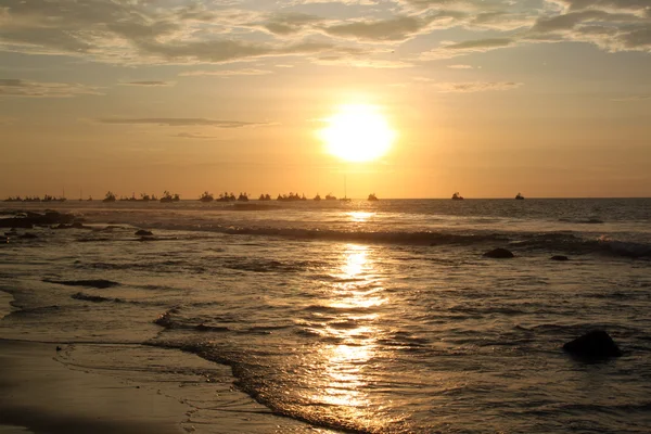 Moře a západ slunce — Stockfoto