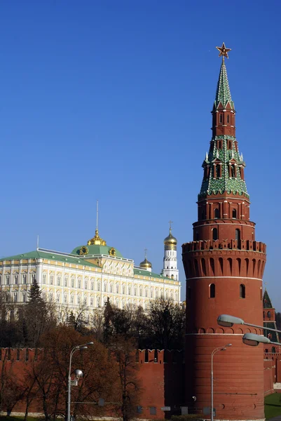 Red brick tower in Moscow — Stock Photo, Image