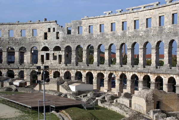 Koloseum w puli — Zdjęcie stockowe
