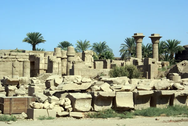 卡纳克神庙的废墟 — 图库照片