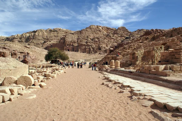 Straße in Petra — Stockfoto