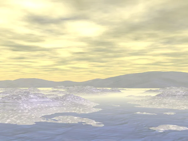 Fantasy winter landscape — Stock Photo, Image
