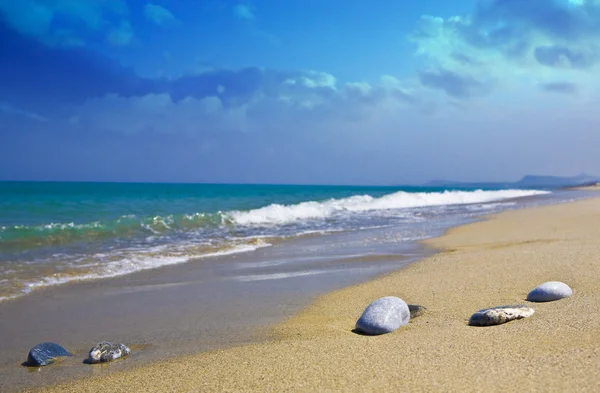 芸術の地中海のビーチ — ストック写真