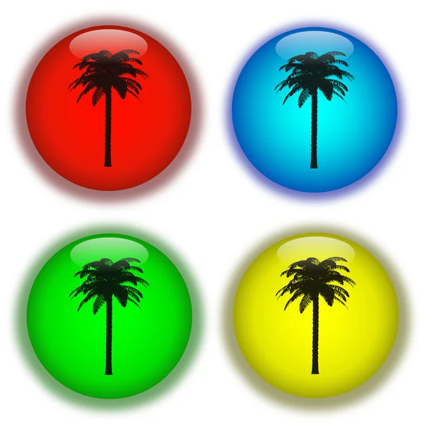 Holiday aqua buttons — Stock Photo, Image