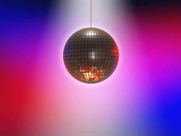 Disco ball and lights — Stock Photo, Image