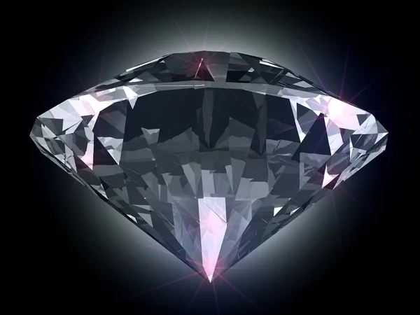 Diamant i lyset – stockfoto