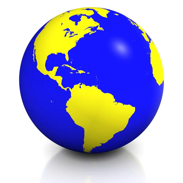 Planeta Terra balão — Fotografia de Stock