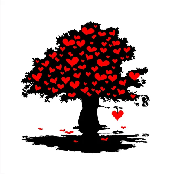 Srdcový strom — Stock fotografie