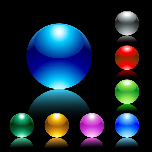 Tlačítka barvené — Stockový vektor
