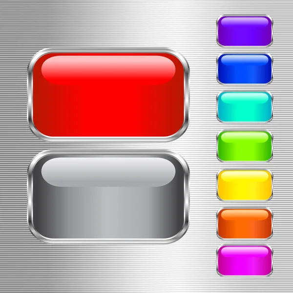 Buttons coloured — Stock Vector