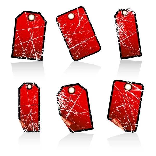Tags rouge — Image vectorielle
