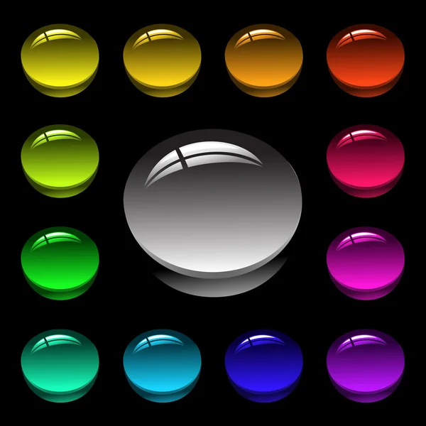 Цветная кнопка — стоковый вектор