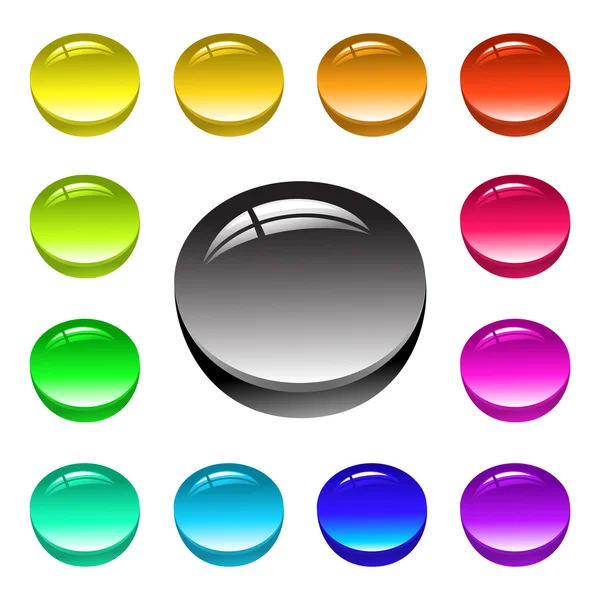Цветная кнопка — стоковый вектор