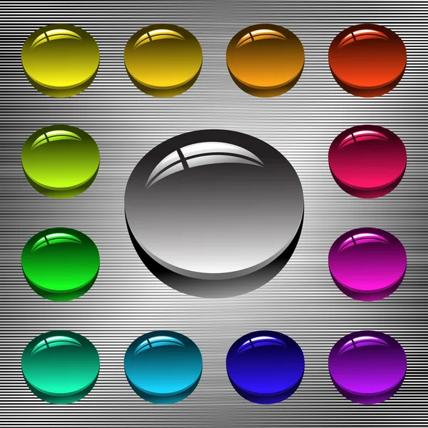 Κουμπί, χρωματιστό — Διανυσματικό Αρχείο