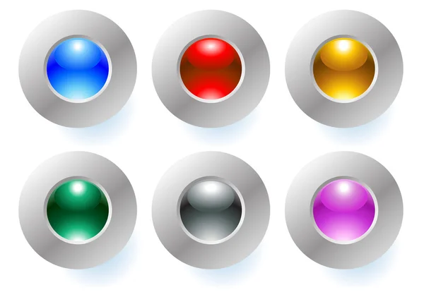 Κουμπί, χρωματιστό — Διανυσματικό Αρχείο