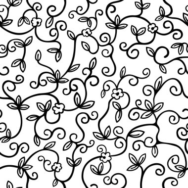 Seamless floral clipart
