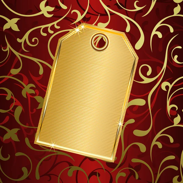 Etiqueta de oro — Archivo Imágenes Vectoriales