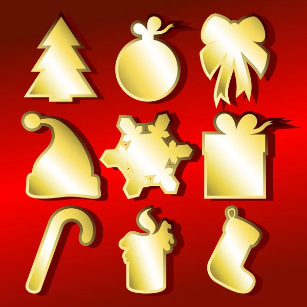 Ensemble de Noël — Image vectorielle