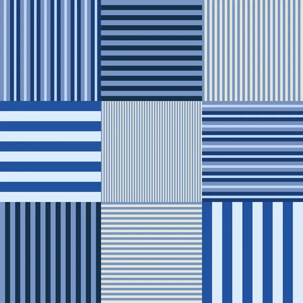 Rayé bleu sans couture — Image vectorielle