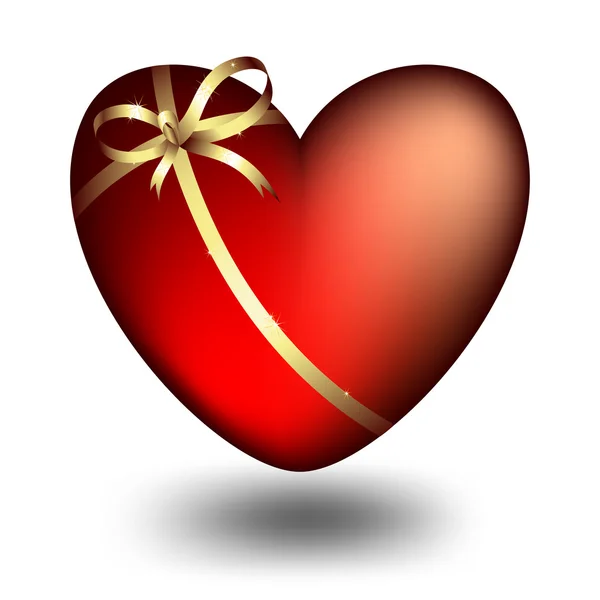 Καρδιά με φιόγκο — Διανυσματικό Αρχείο