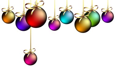 Christmas balls clipart