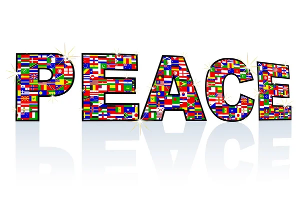 Stock vector Word peace