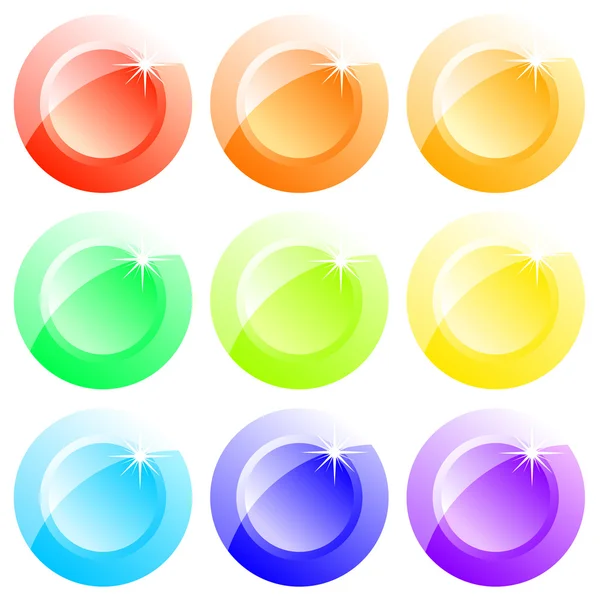 Botones coloreados — Archivo Imágenes Vectoriales