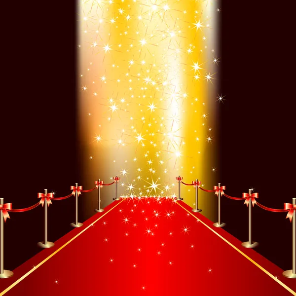 Red carpet — Stock Vector
