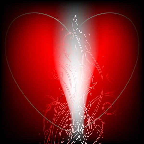 Coeur décoratif — Image vectorielle