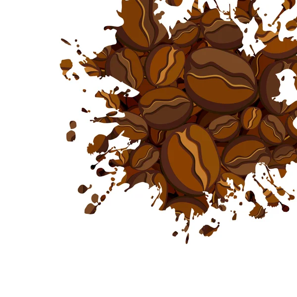 Abstrakt kaffe bakgrund — Stock vektor