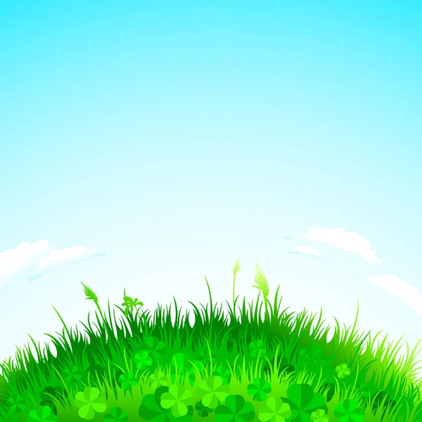 Background with grass — Stock Photo, Image