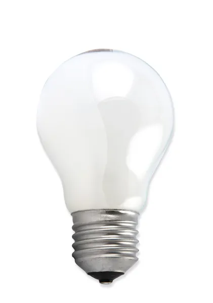 Glödlampa isolerad på vit — Stockfoto