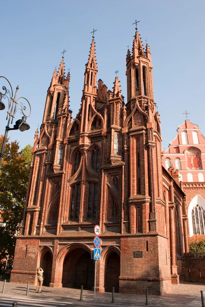 Церковь Святой Анны в Вильнюсе — стоковое фото