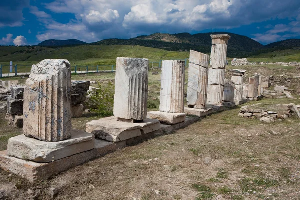 Hierapolis sütunlar — Stok fotoğraf