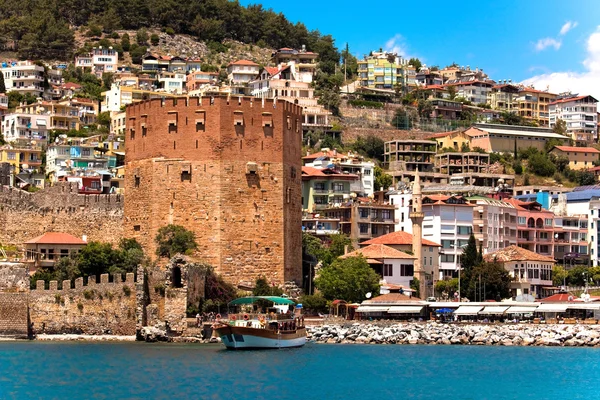 Red Tower in Alanya — Stock Photo, Image