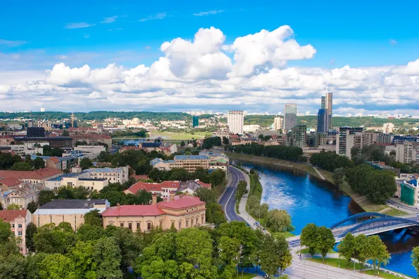 Вильнюсская панорама — стоковое фото